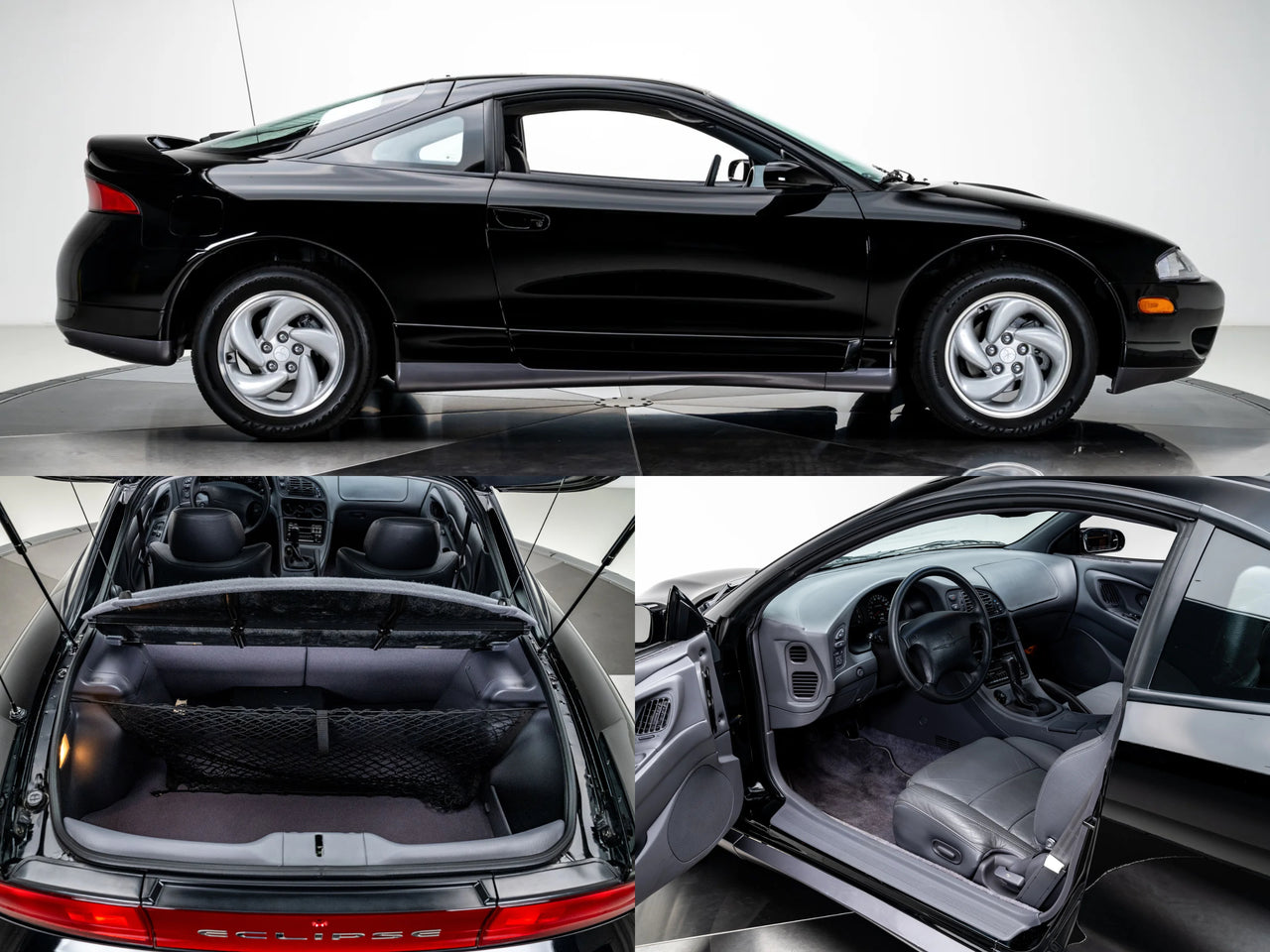 三菱Eclipse DSM 2G密封條套裝，包含車門密封條（車身側窗+外側）和後備箱密封條。