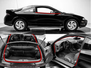 Mitsubishi Eclipse DSM 2G Strip Kit inc Door Weather Strip (Body Side + Exterior) & Trunk Weather Strip